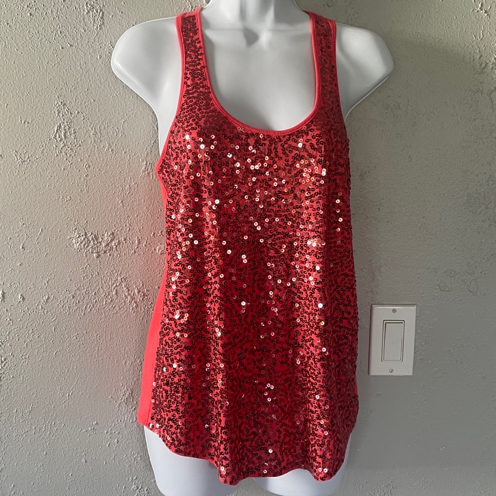 Express Vibrant Orange Cotton Tank